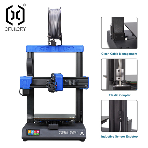 Artillery Genius 3D Printer Kit 220*220*250mm Print Size with Ultra-Quiet Stepper Motor TFT Touch S
